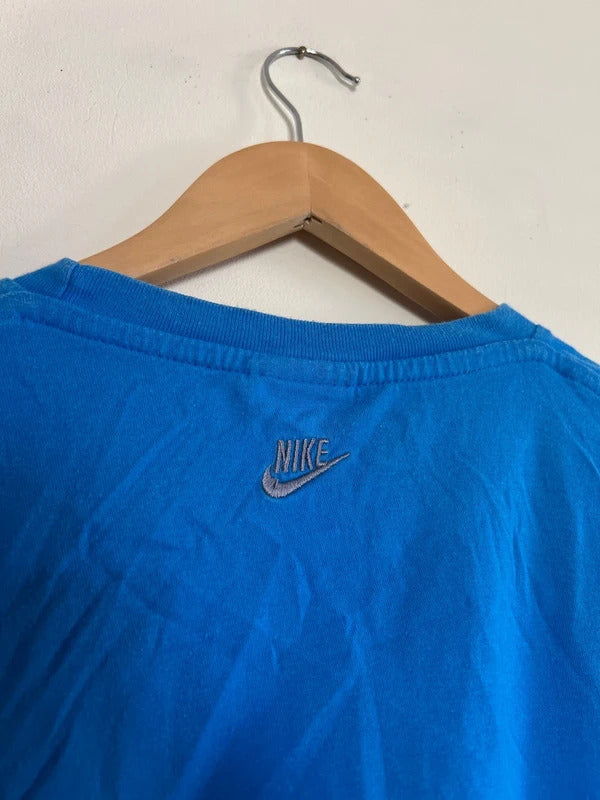 Vintage Nike Spell Out T-shirt Blue XL