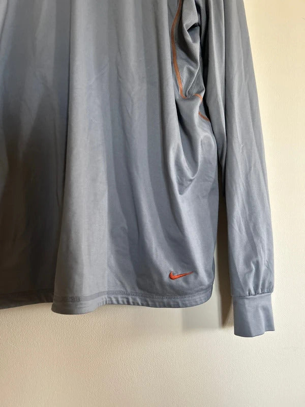 Vintage Nike Dri-fit Zip Up Jacket Grey XL