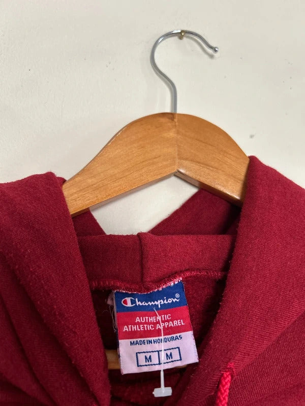 Champion Cardinal Football Hoodie Burgundy Medium