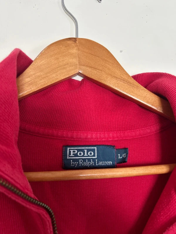 Ralph Lauren 1/4 Zip Jumper Red Large