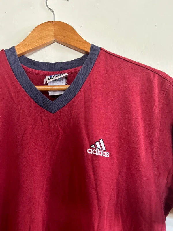 Vintage Adidas T-shirt Red Medium
