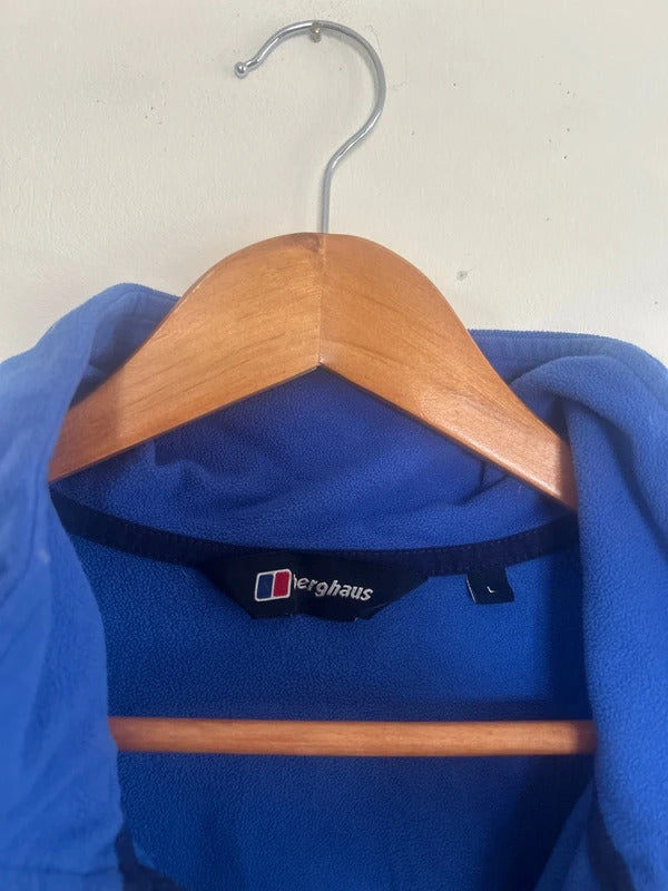 Berghaus Fleece Zip Up Jacket Blue Large