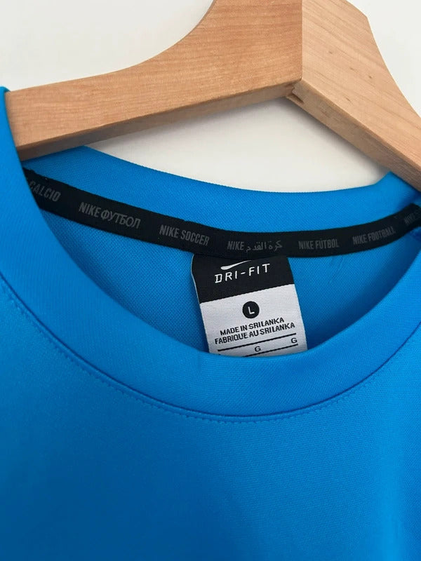 Vintage Nike Football T-shirt Blue Large