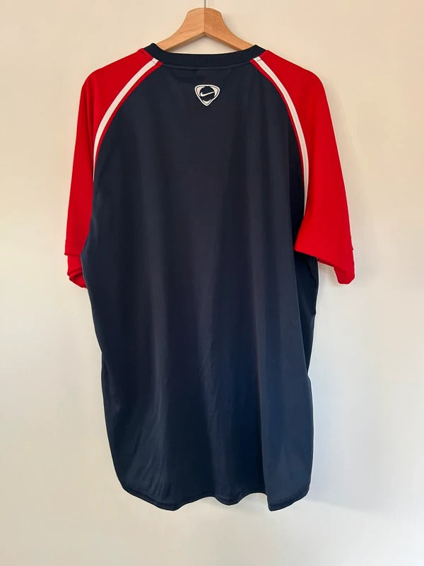 Vintage Nike Football T-shirt Navy/Red XL