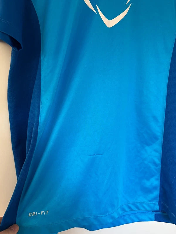 Vintage Nike Football T-shirt Blue Large
