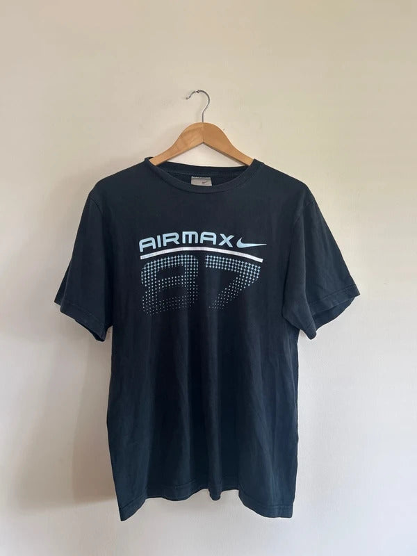 Vintage Nike Air Max 87 T-shirt Black Medium