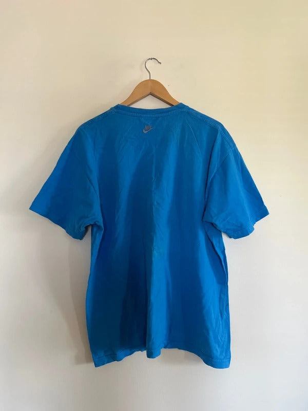 Vintage Nike Spell Out T-shirt Blue XL