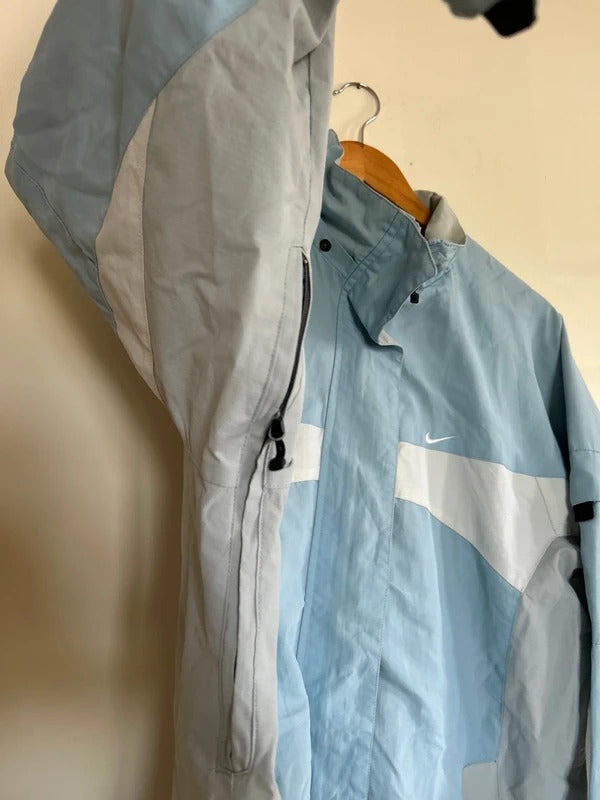 Vintage Nike Zip Up Windbreaker Blue Large