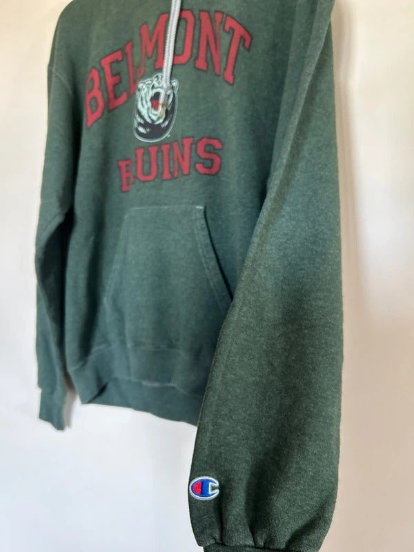Champion Belmont Bruins Hoodie Green Medium