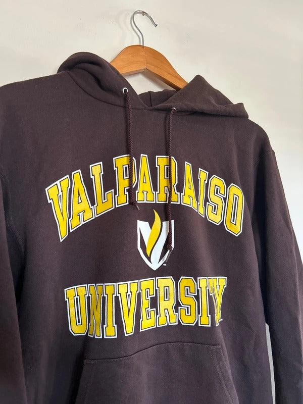 Champion Valparaiso College Hoodie Brown Medium