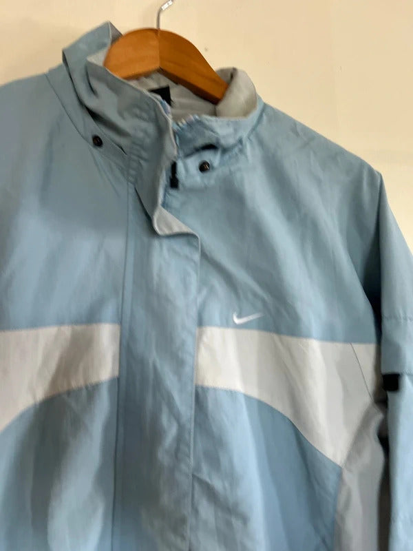 Vintage Nike Zip Up Windbreaker Blue Large