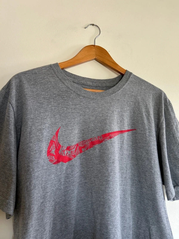Vintage Nike Swoosh T-shirt Grey XL