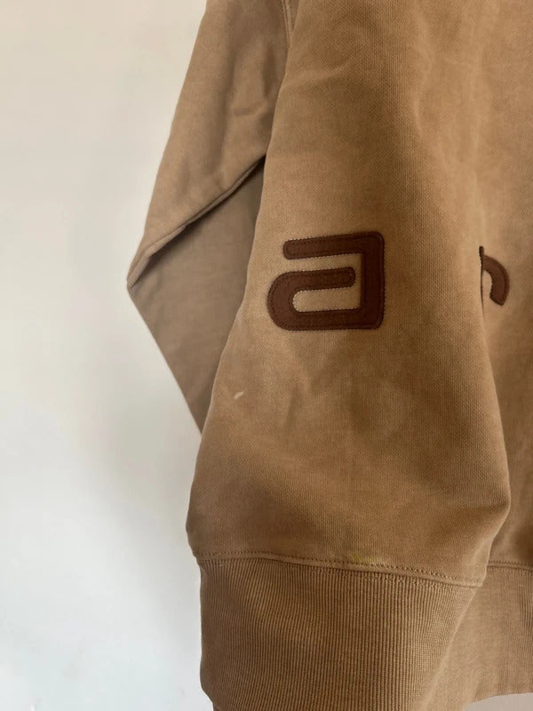 Carhartt Felt Script Crewneck Jumper Beige Small