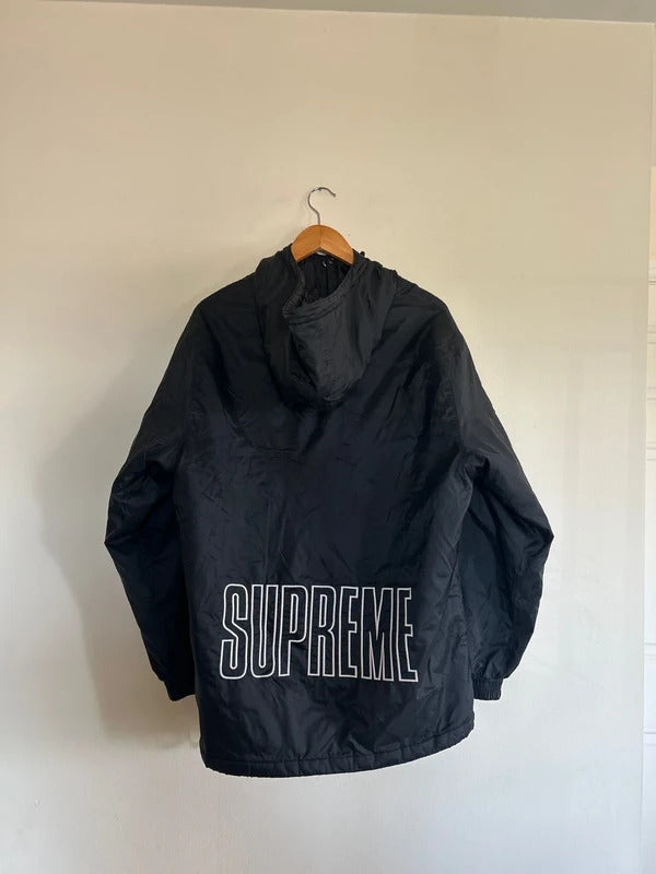 Supreme x Champion Pullover Parka Black Medium