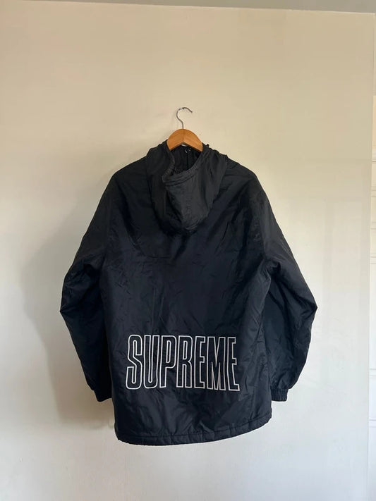 Supreme x Champion Pullover Parka Black Medium