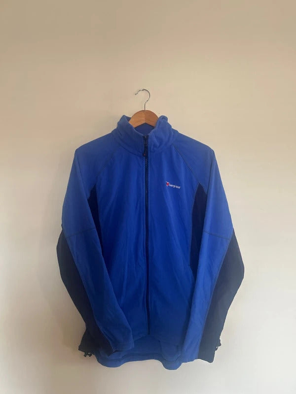 Berghaus Fleece Zip Up Jacket Blue Large