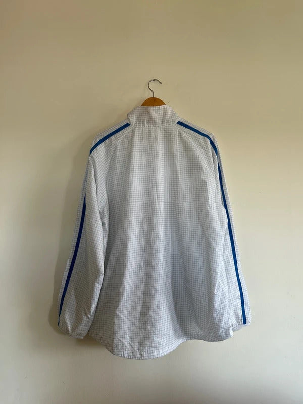 Vintage Nike Track Jacket White/Blue XL