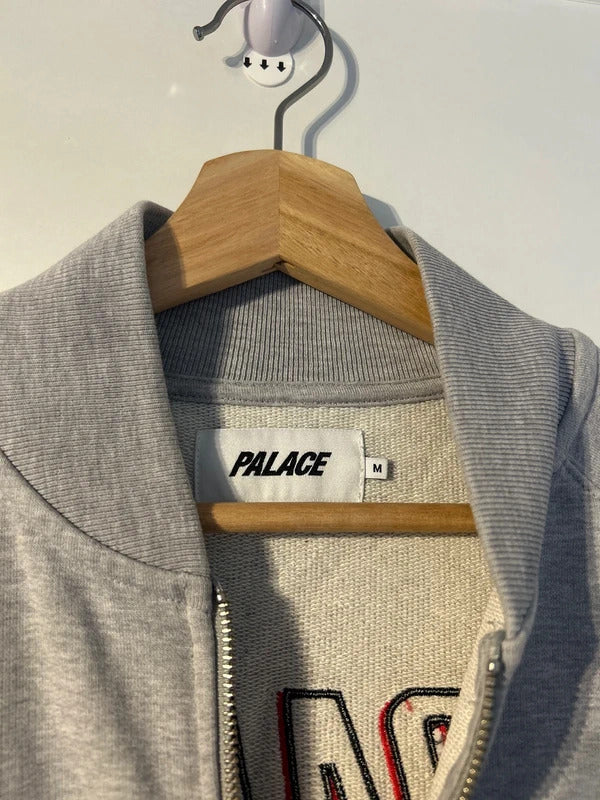 Palace Blazed Zip Bomber Jacket Grey Medium