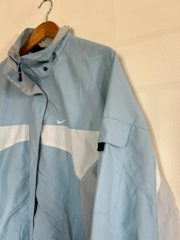 Vintage Nike Zip Up Windbreaker Blue Large