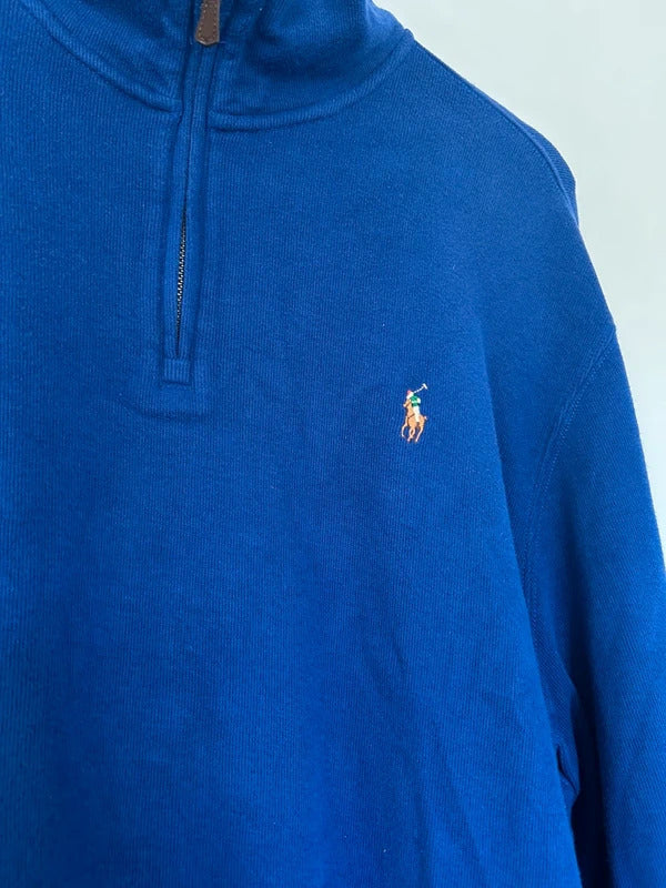 Ralph Lauren 1/4 Zip Estate Rib Jumper XL