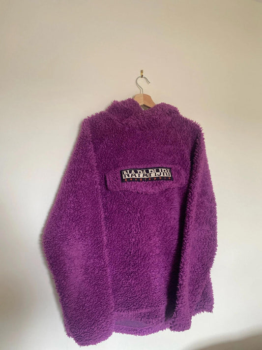 Napapijri Fleece Hoodie Purple Large
