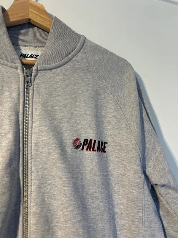 Palace Blazed Zip Bomber Jacket Grey Medium