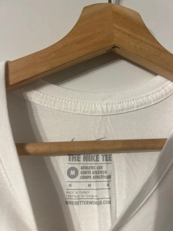 Vintage Nike Just Do It T-shirt White Medium