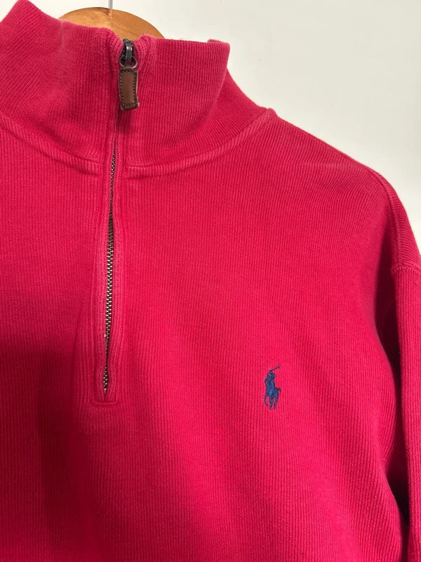 Ralph Lauren 1/4 Zip Jumper Red Large