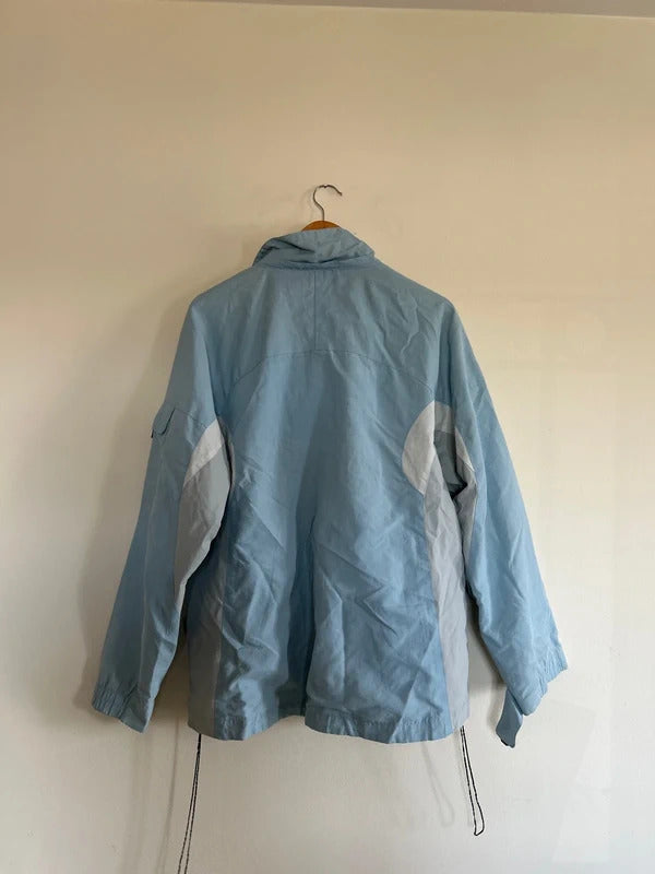 Vintage Nike Zip Up Windbreaker Blue Large
