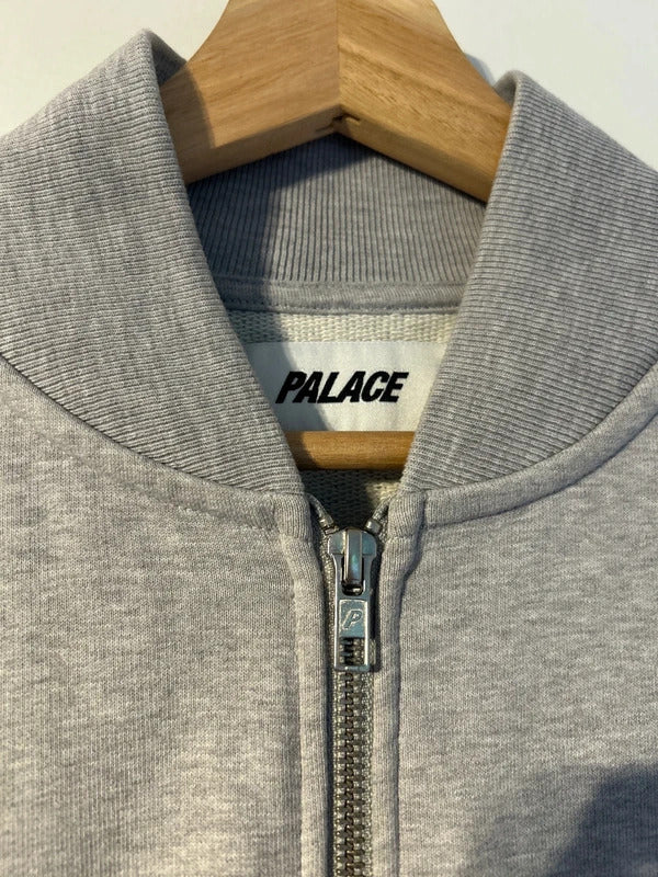Palace Blazed Zip Bomber Jacket Grey Medium