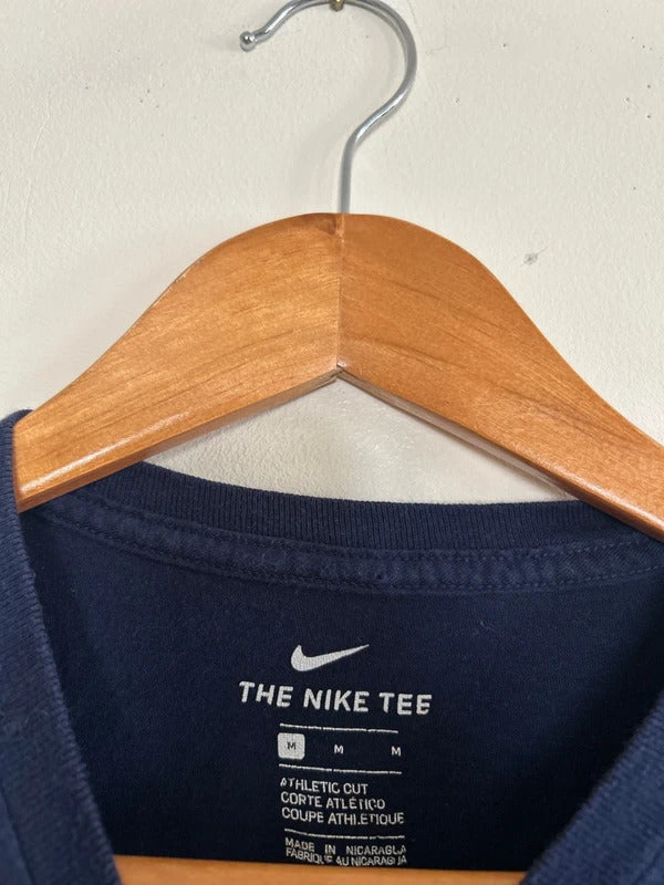 Vintage Nike Swoosh T-shirt Navy Medium