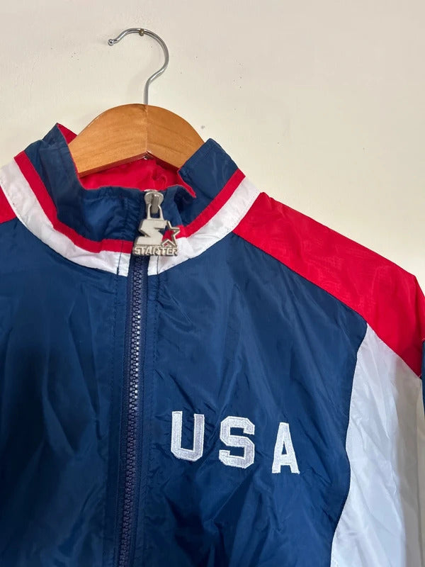 Vintage 1996 Starter Atlanta Olympics USA Windbreaker Medium