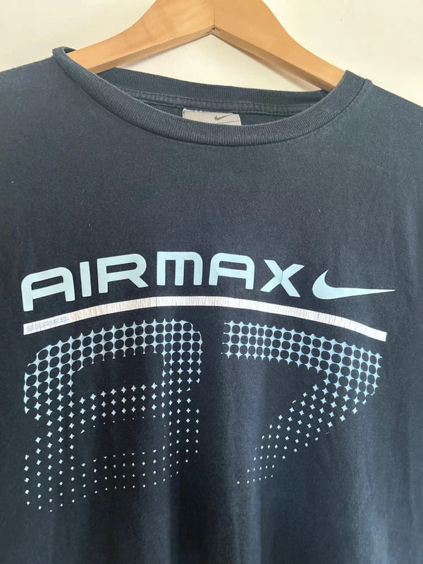 Vintage Nike Air Max 87 T-shirt Black Medium