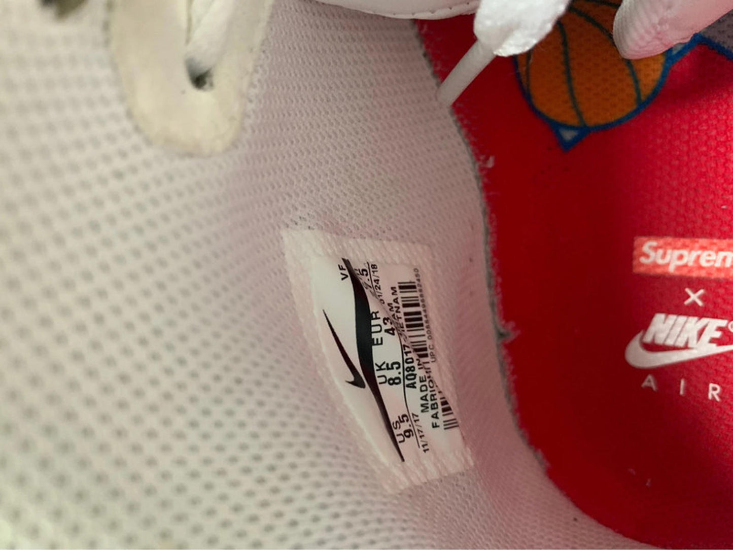 Nike x Supreme x NBA Air Force 1 UK8.5