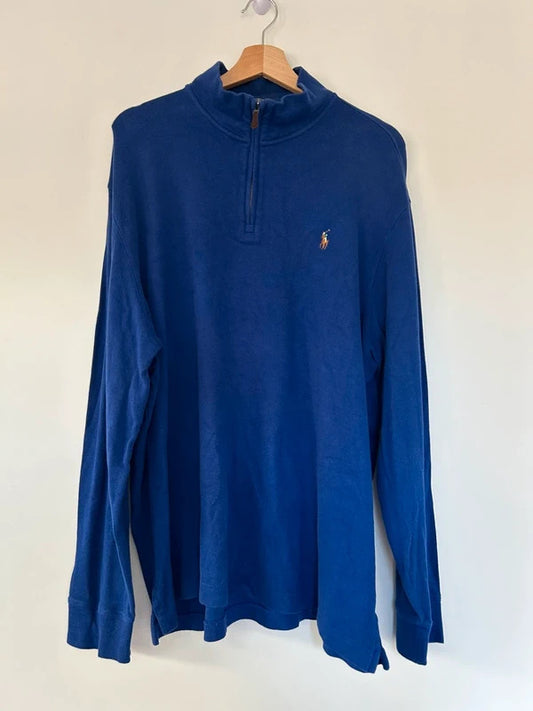 Ralph Lauren 1/4 Zip Estate Rib Jumper XL