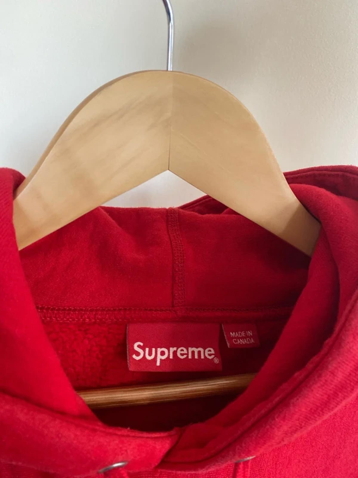 Supreme Cross Box Logo Hoodie Red Large