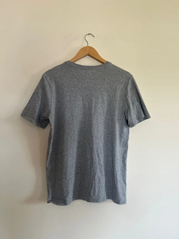 Vintage Nike Print T-shirt Grey Medium