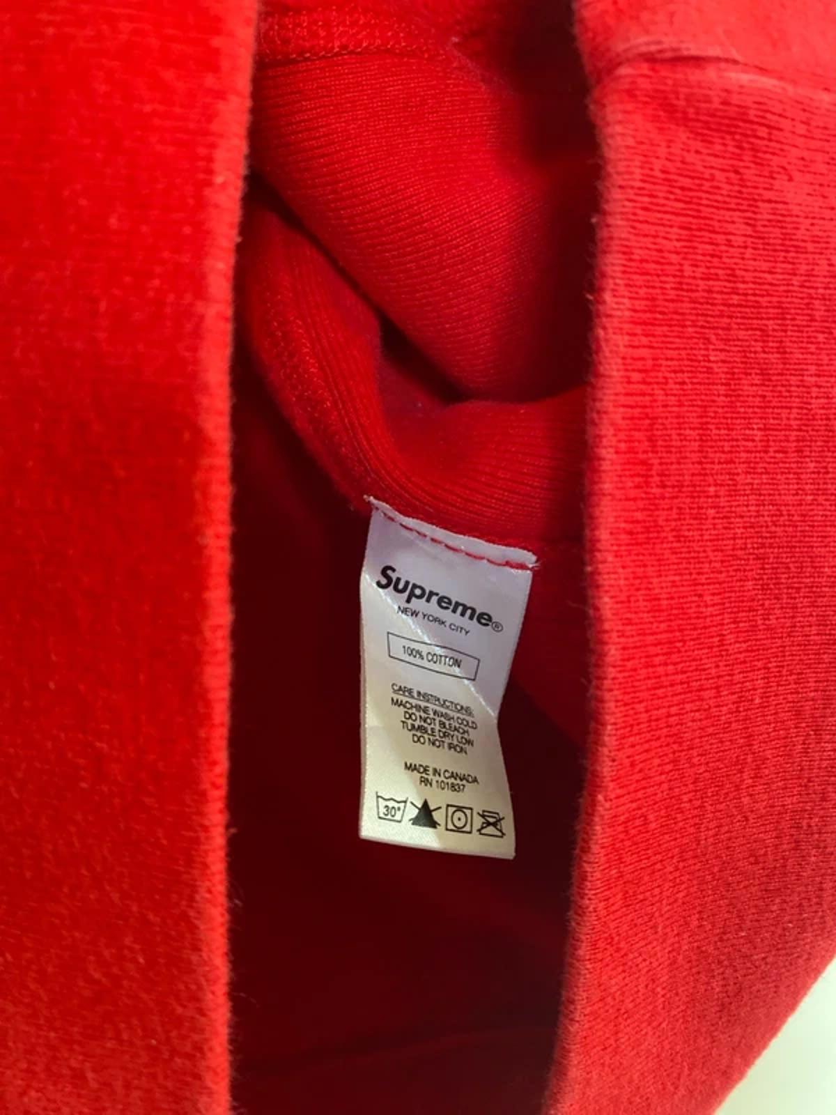 Supreme Cross Box Logo Hoodie Red Large