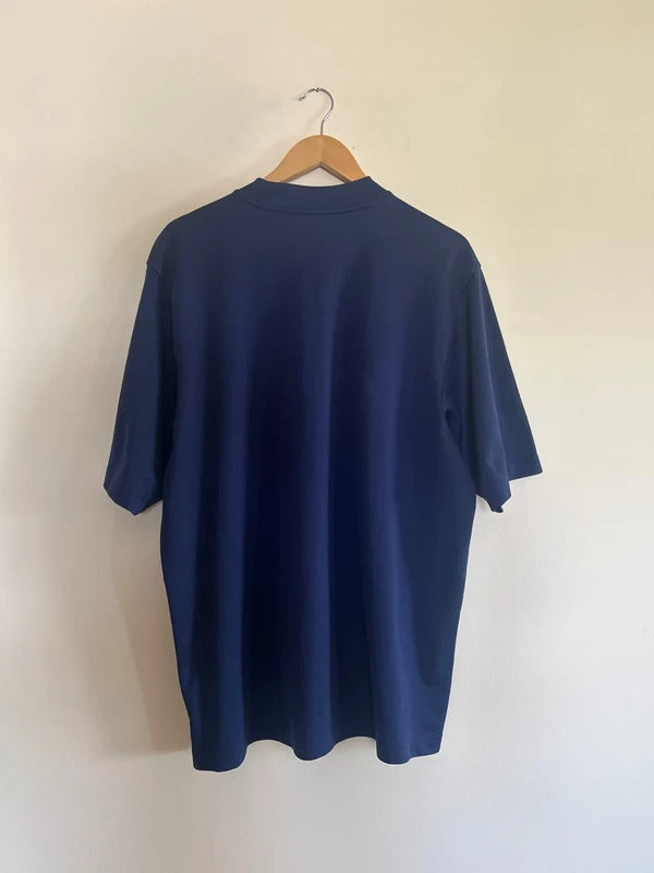 Vintage Nike Total 90 Football Shirt Navy XL