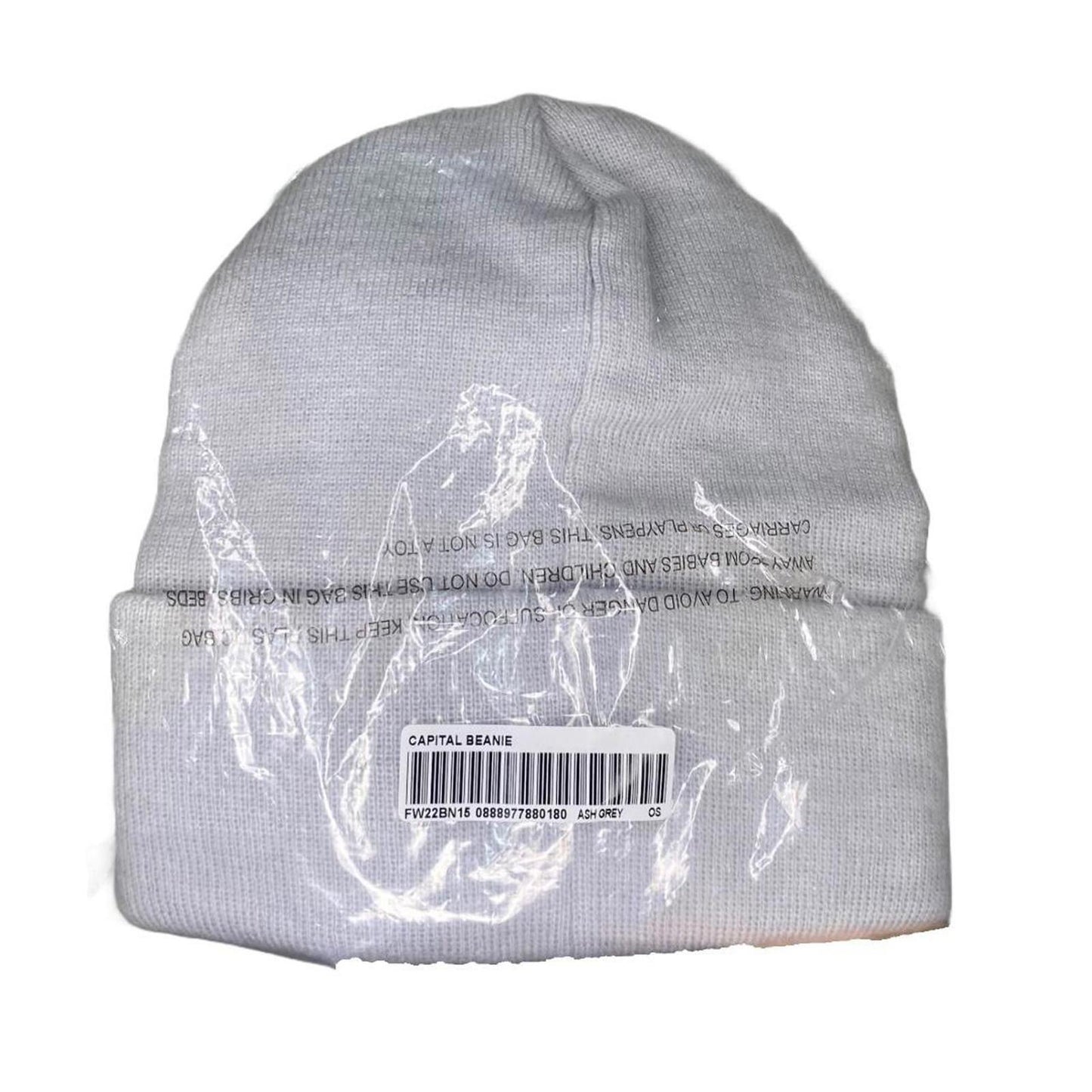 Supreme Capital Beanie Grey