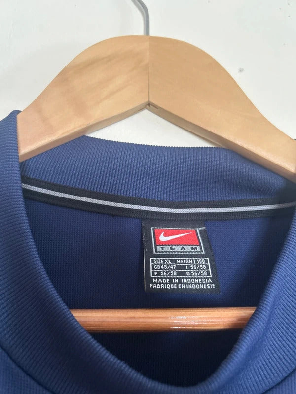 Vintage Nike Total 90 Football Shirt Navy XL