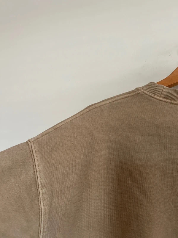 Carhartt Felt Script Crewneck Jumper Beige Small