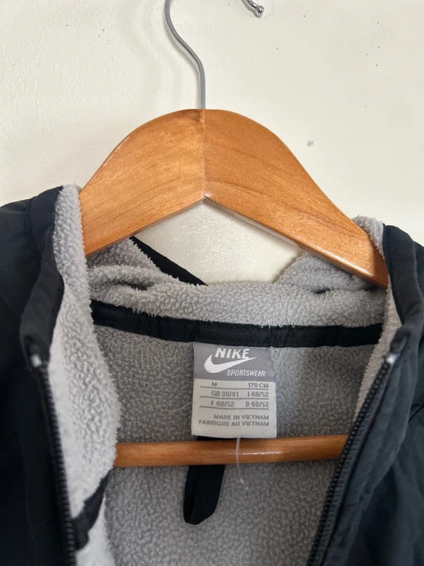 Vintage Nike Fleece Lined Jacket Black Medium