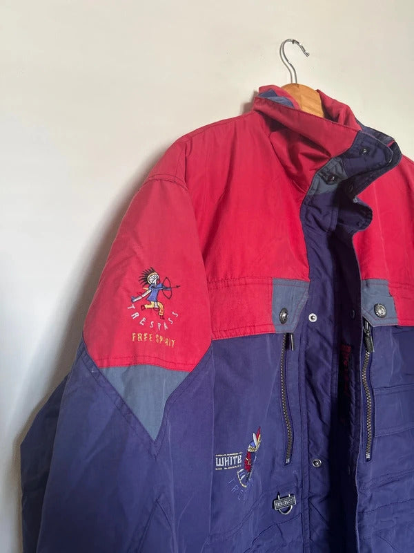 Vintage 80s Trespass White Mountain Ski Jacket Medium