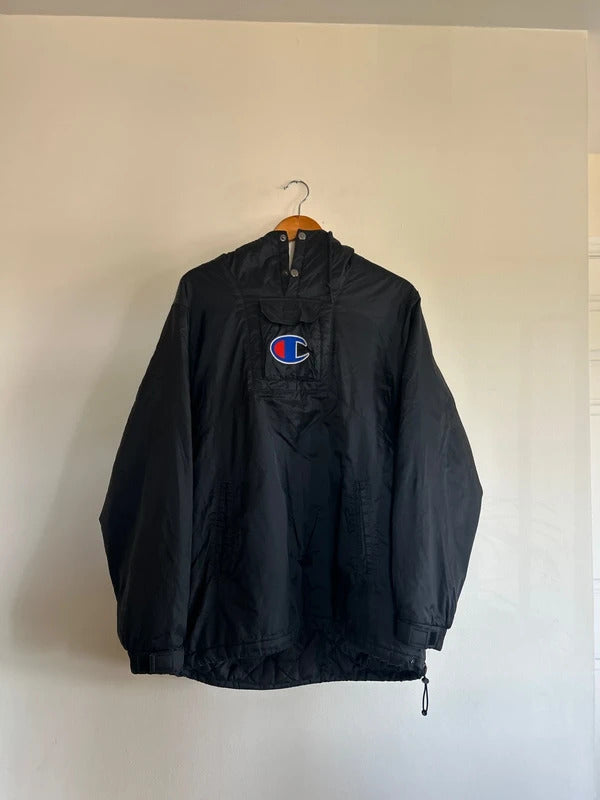 Supreme x Champion Pullover Parka Black Medium