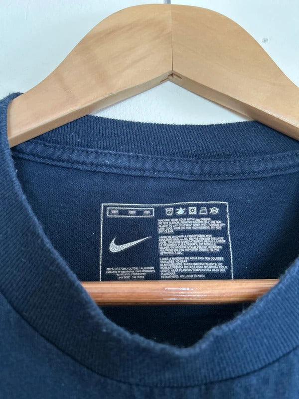Vintage Nike Just Do It T-shirt Navy Large