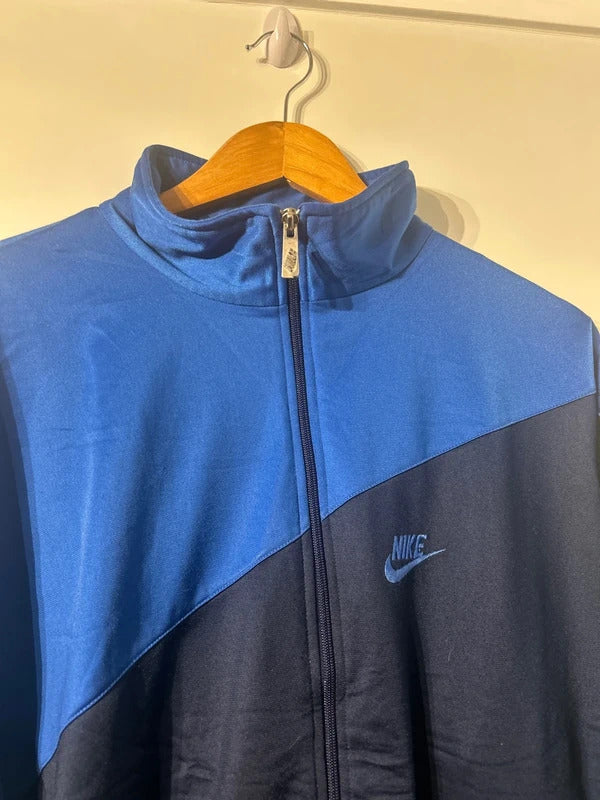 Vintage Nike Zip Up Jacket Blue/Black Large