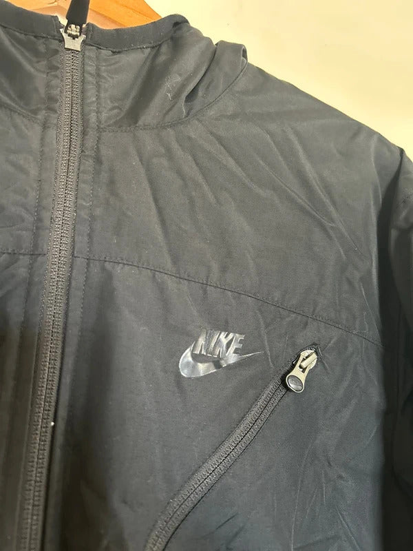 Vintage Nike Fleece Lined Jacket Black Medium