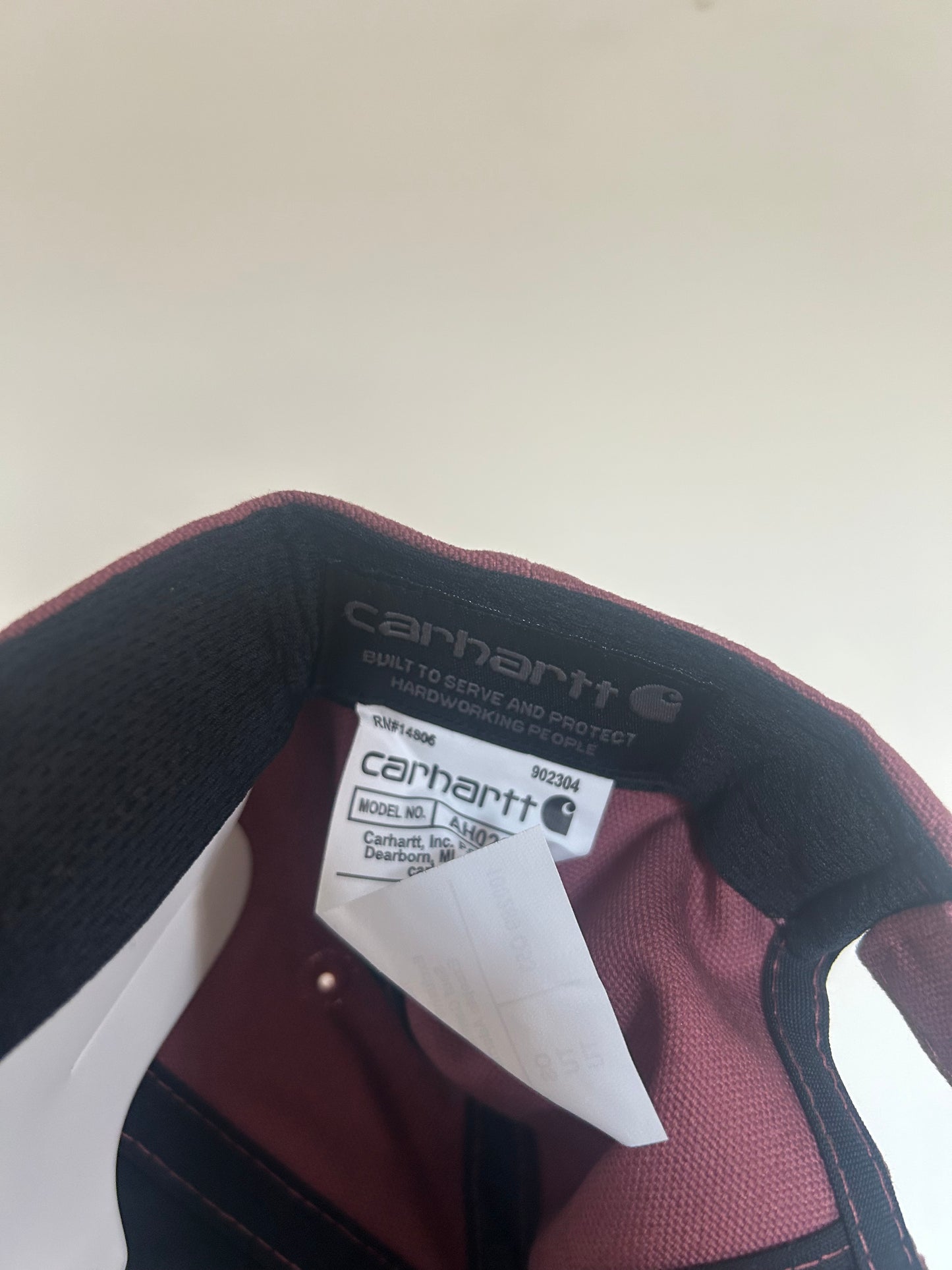 Carhartt Logo Hat Burgundy BNWT