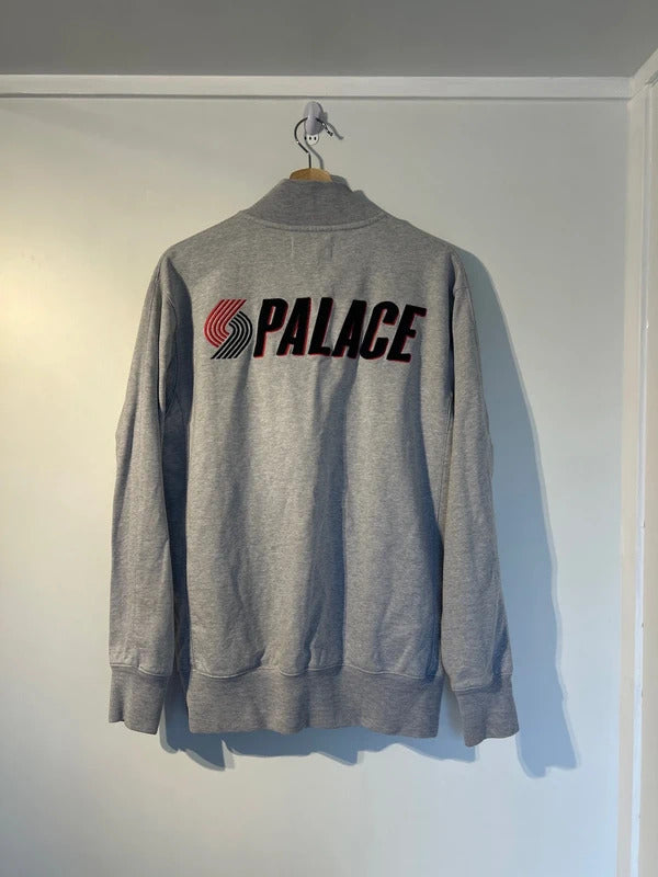 Palace Blazed Zip Bomber Jacket Grey Medium